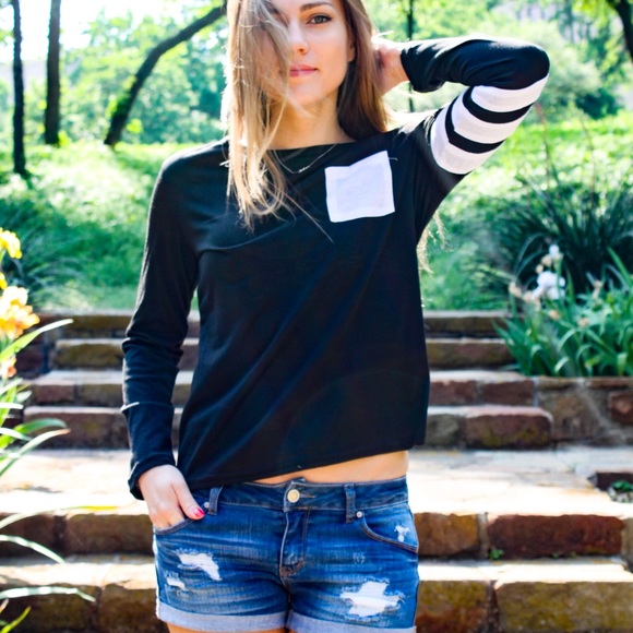 Black Long Sleeve Top - Picture 2 of 2